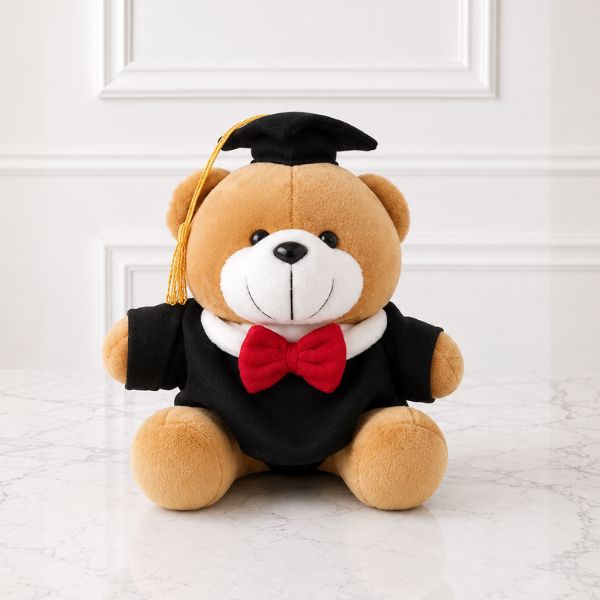 Osito Graduado Moño Rojo 🎓❤️