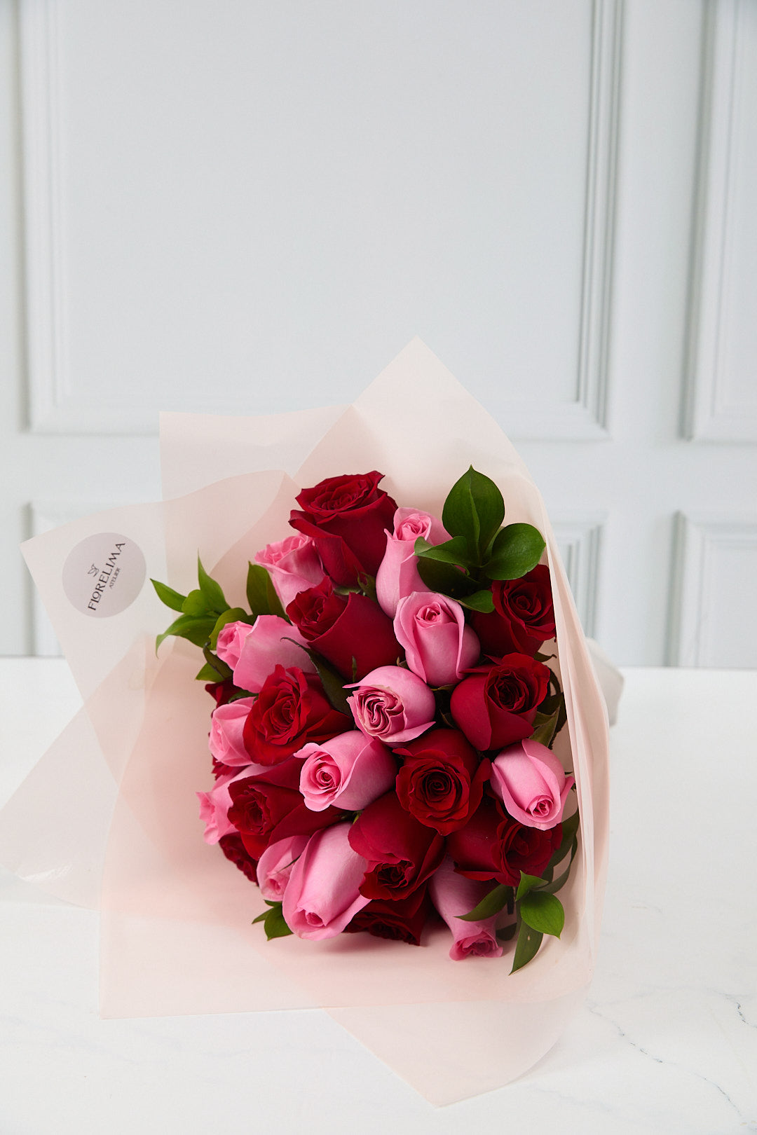 Ramo de 24 Rosas : Rojas y Rosadas