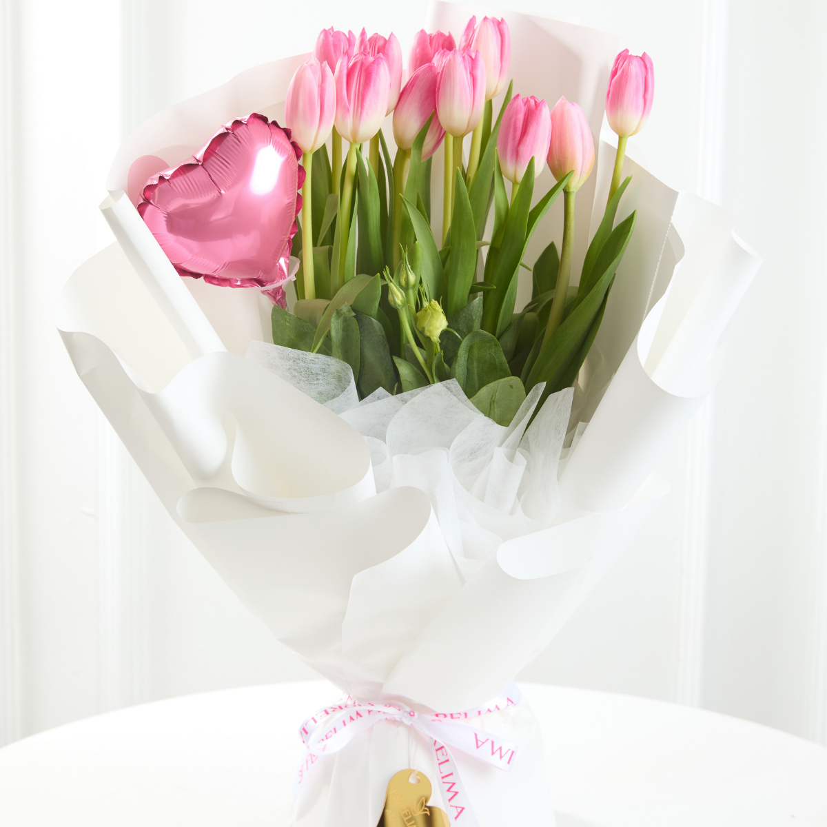 Ramo 12 Tulipanes Rosados