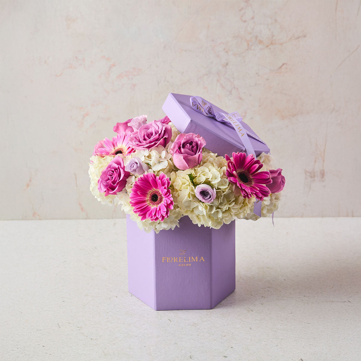 Box Lili - Flores Moradas