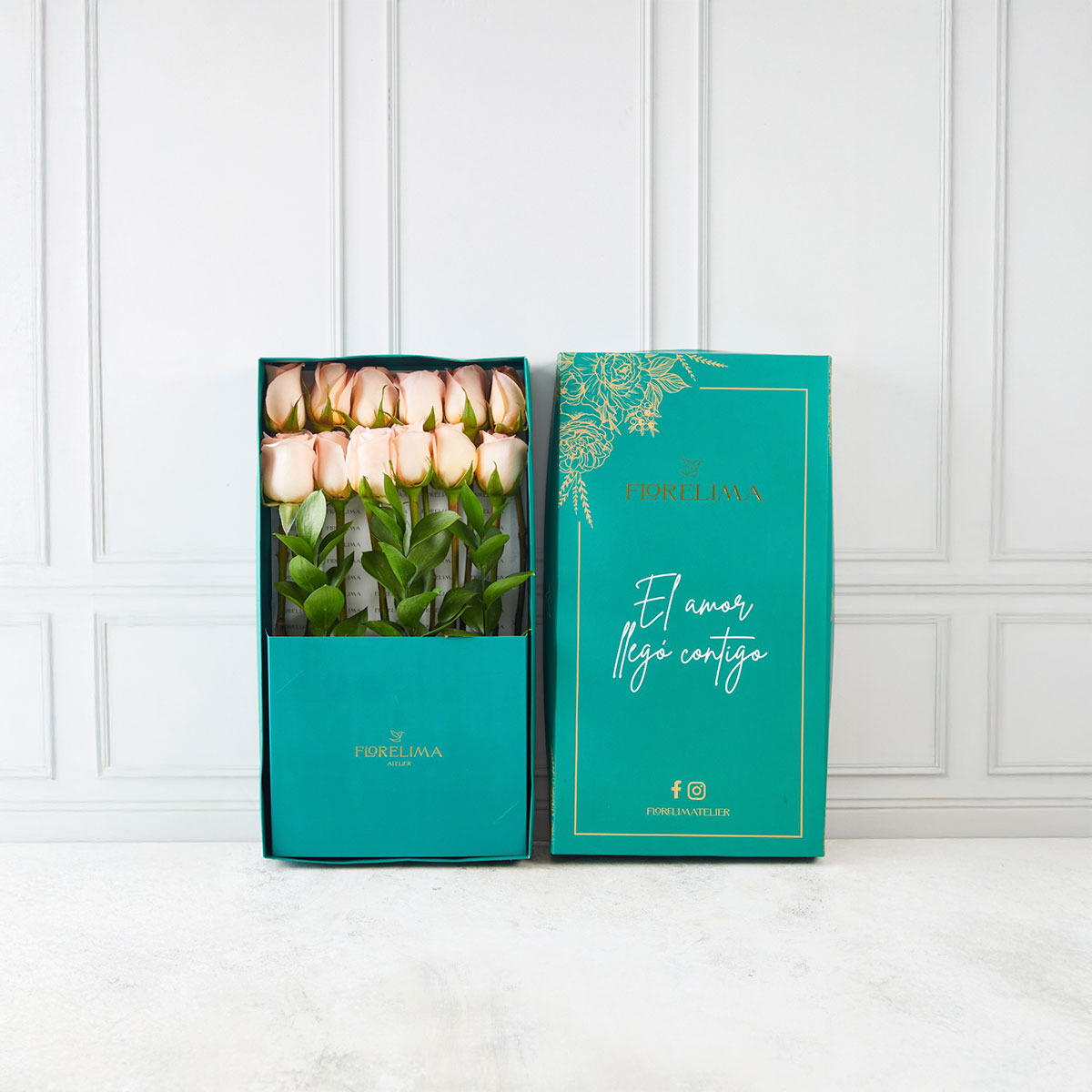 Caja Florelima 12 Rosas