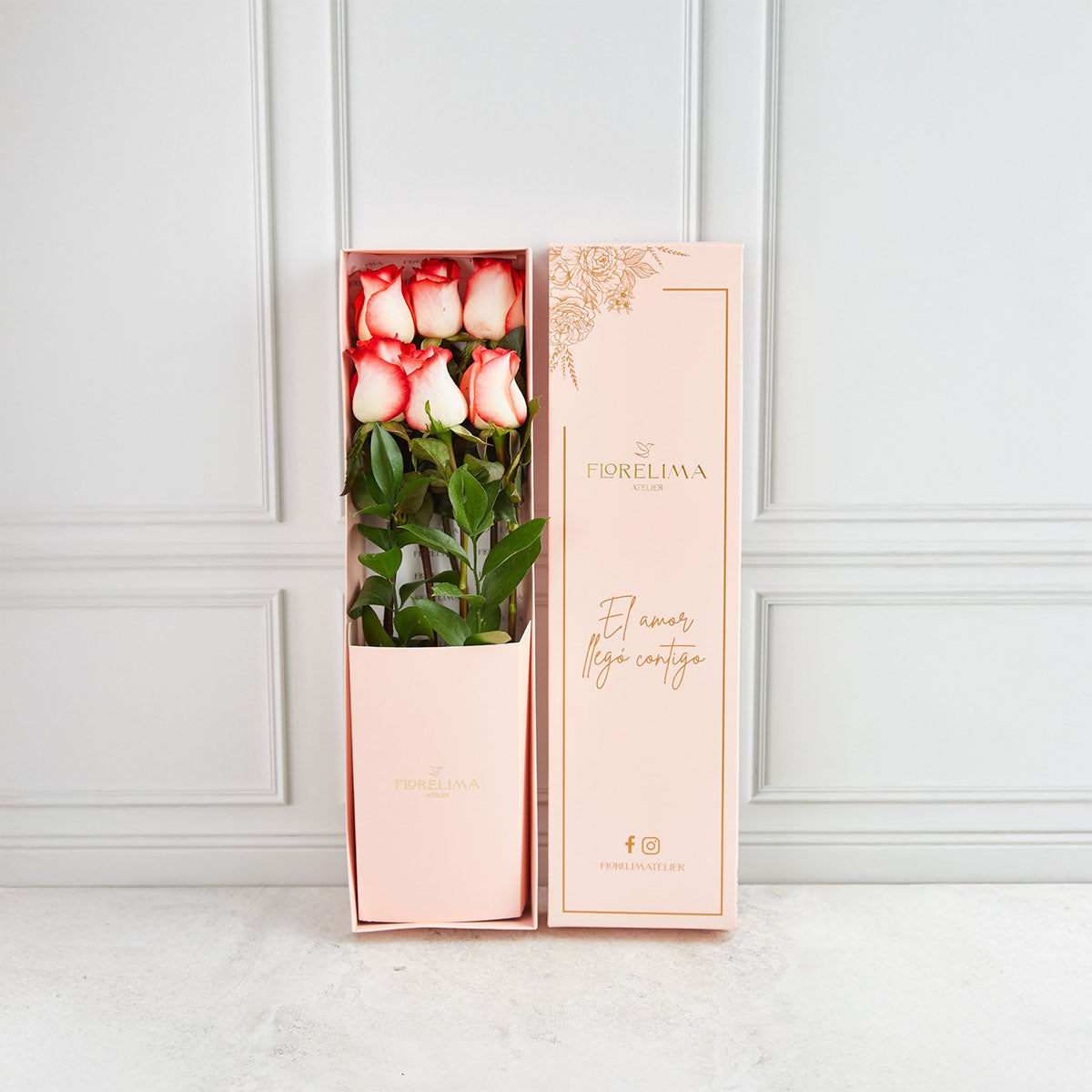 Caja de 6 Rosas