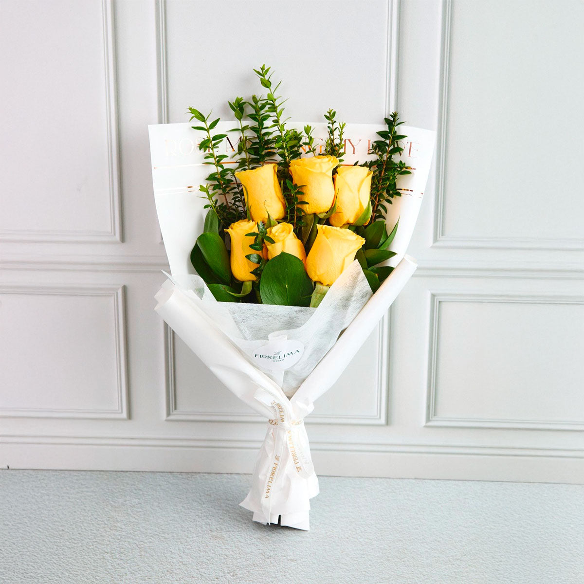 Ramo 6 Rosas Amarillas Premium - Flores Amarillas