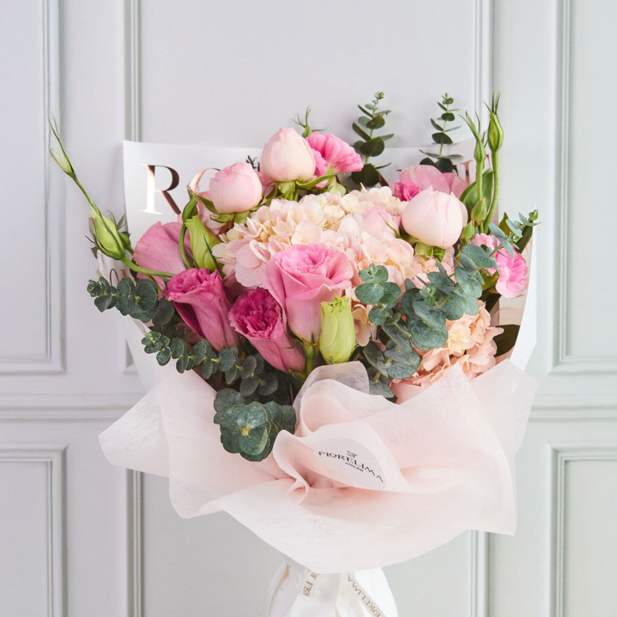 Ramo Indira: Rosas Inglesas y Hortensias