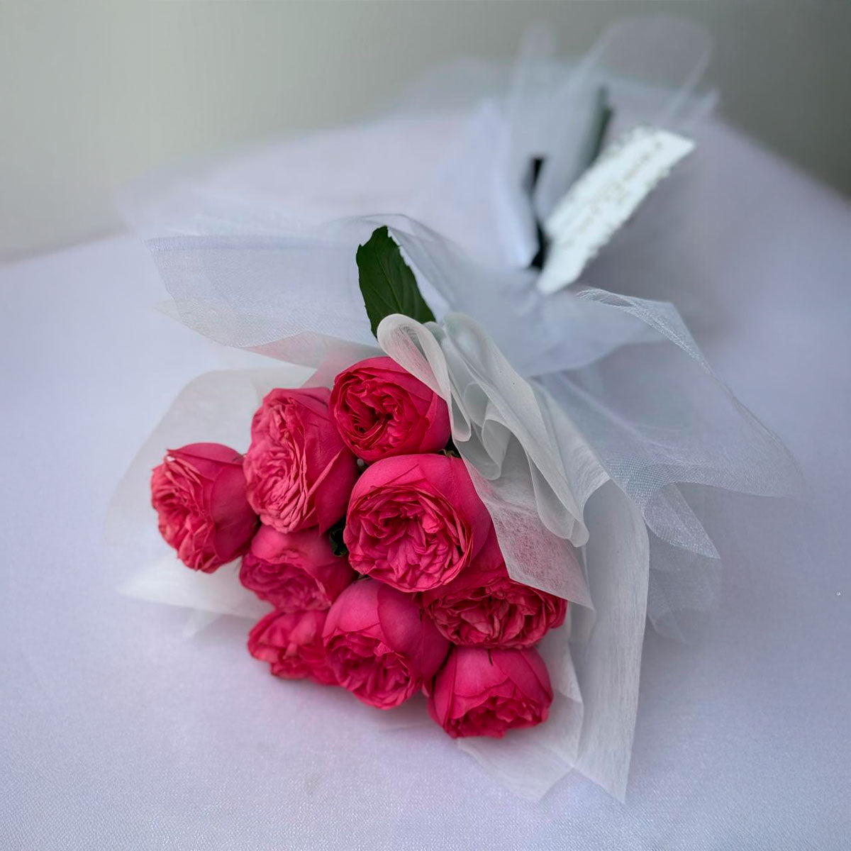 Mini Peonias Fucsia (Rosas Inglesas)