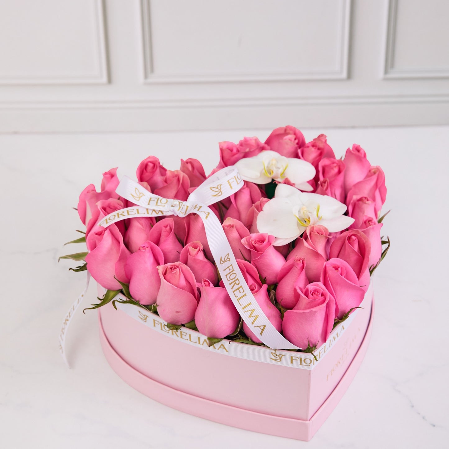 Corazón Rosado - Rosas