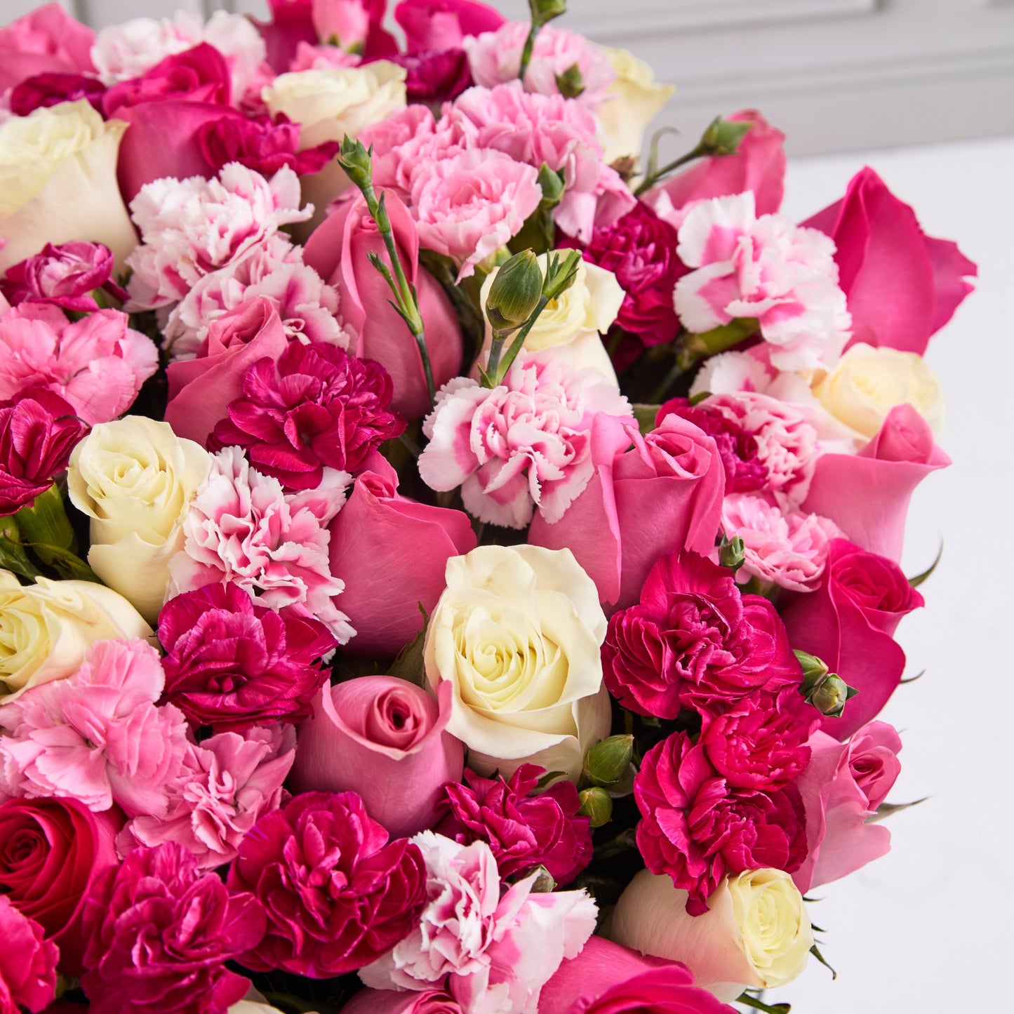 Box Premium de Rosas y claveles