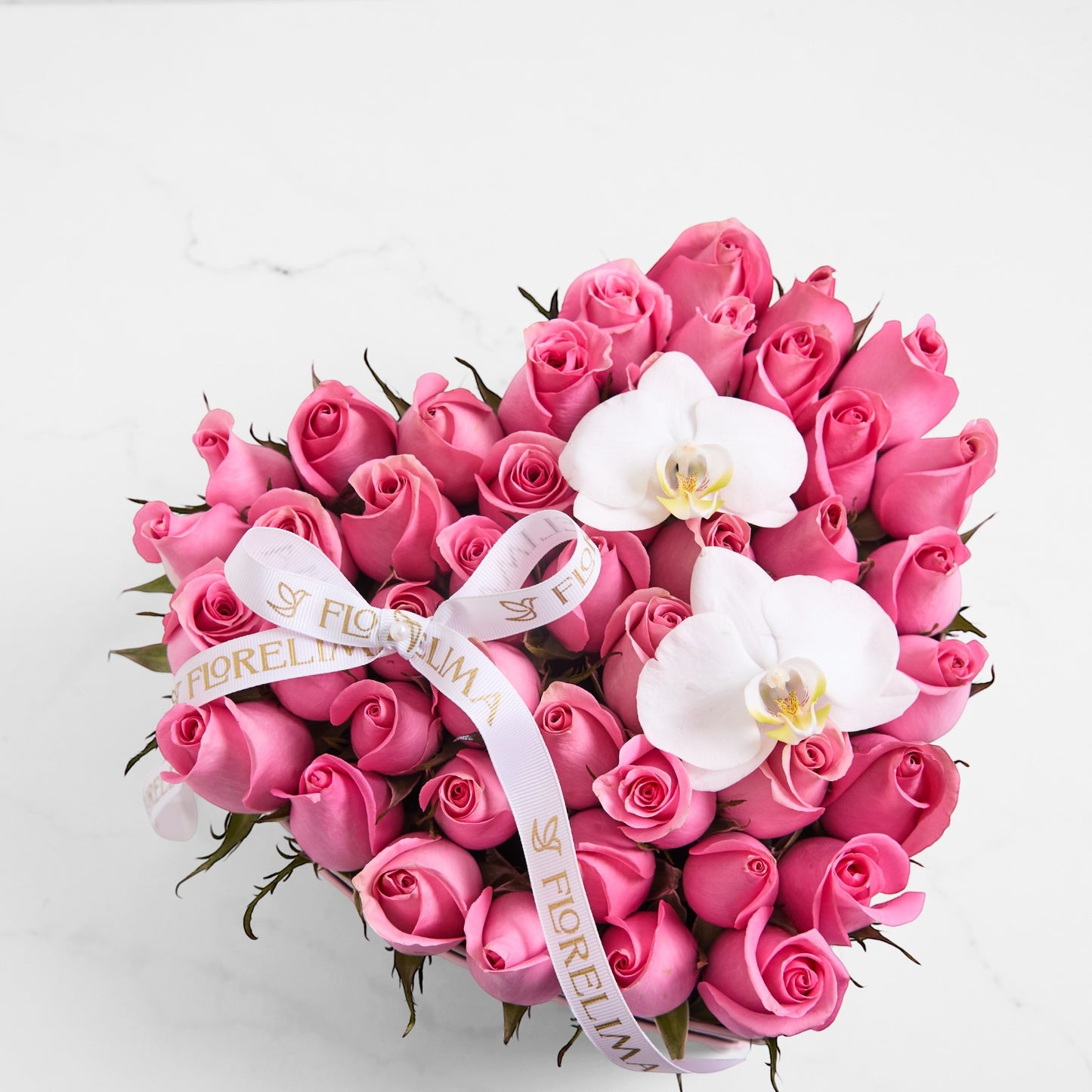 Corazón Rosado - Rosas