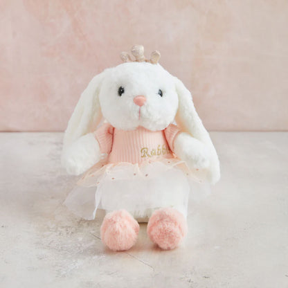 Set Coral: Ramo de 12 Rosas + Conejita + Globo de Cumpleaños + Ferrero Rocher x3