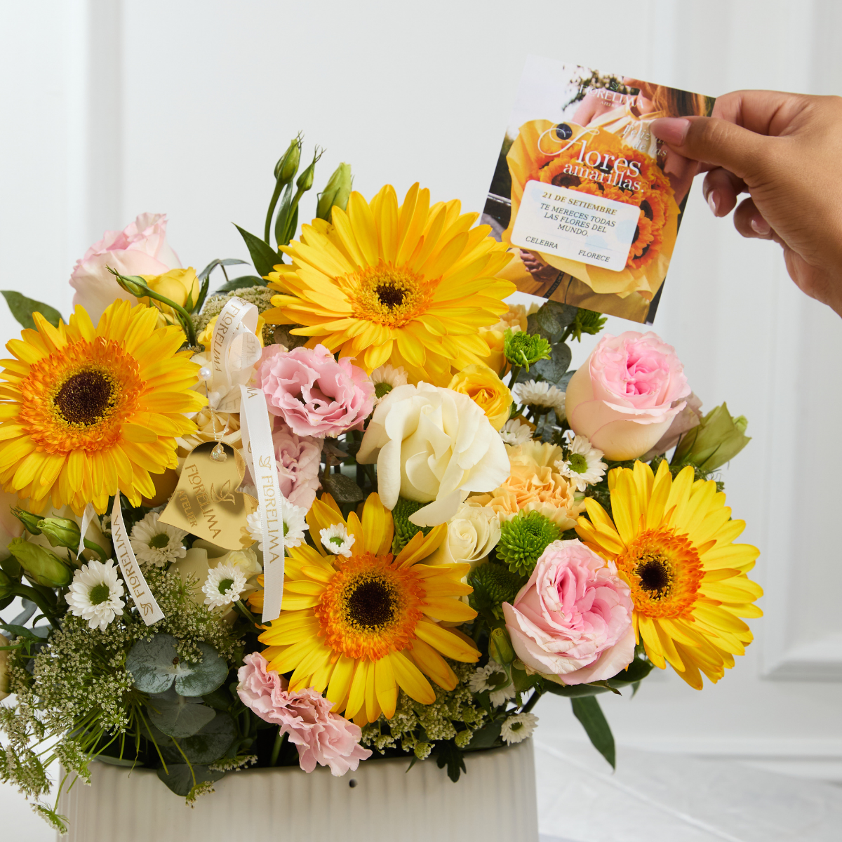 Jardinera de Gerberas Amarillas