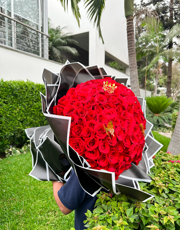 Ramo Buchón de 150 Rosas Premium – Florelima Atelier