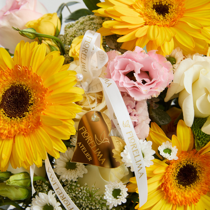 Jardinera de Gerberas Amarillas