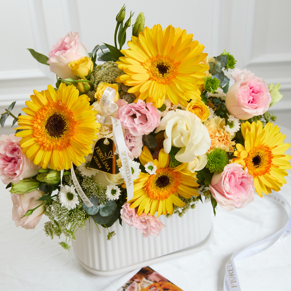 Jardinera de Gerberas Amarillas