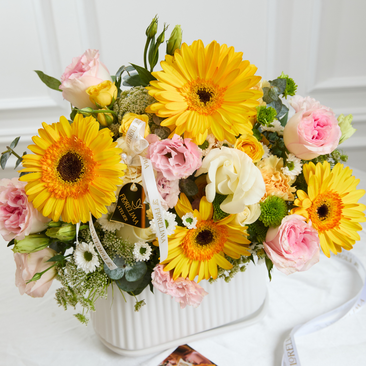 Jardinera de Gerberas Amarillas