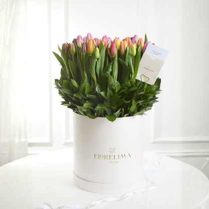 Box Éternité – 100 Tulipanes 🌷