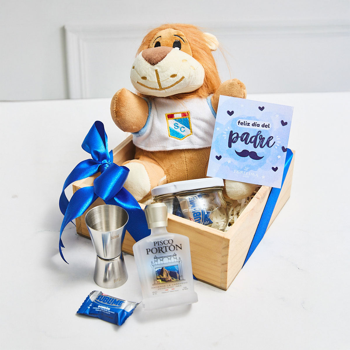 Box León Cristal - Regalo para Papá
