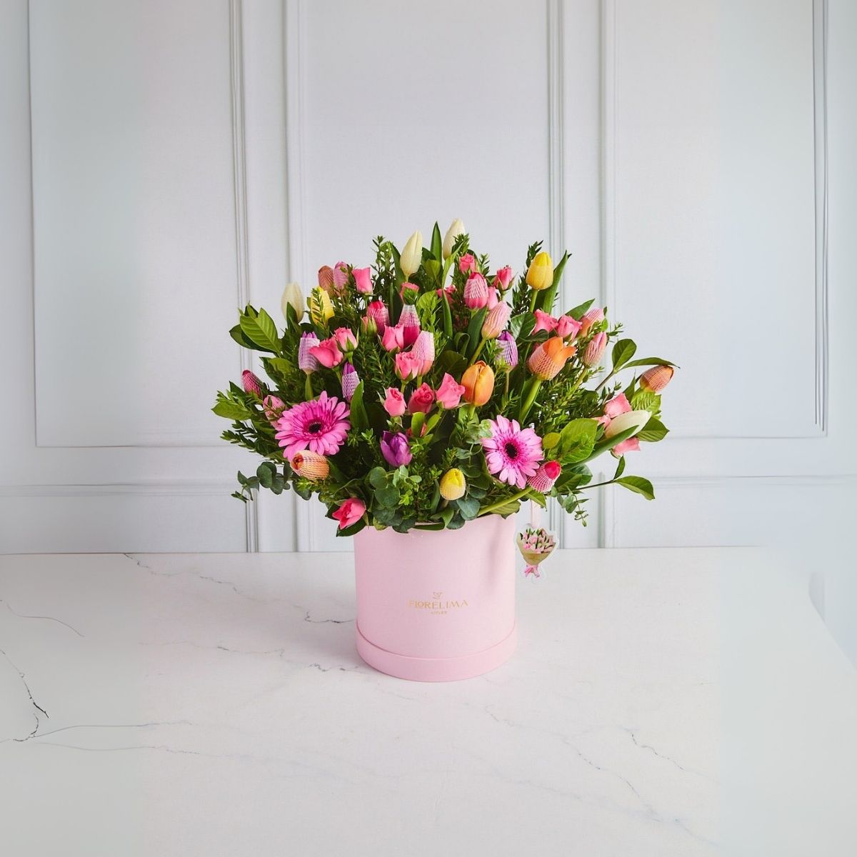 Box 20 tulipanes y Gerberas