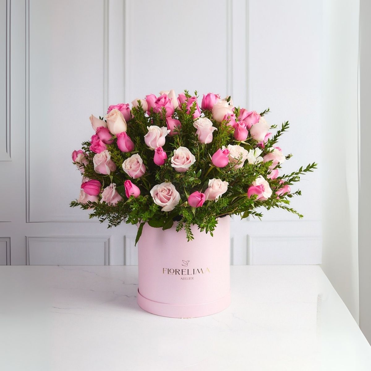 Box Rosas Rosadas Premium