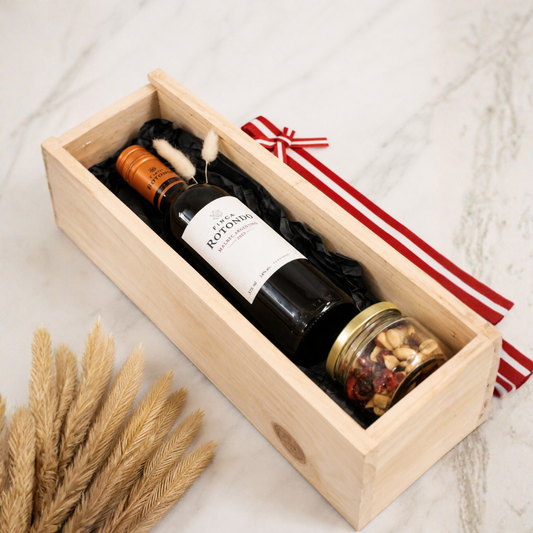 GiftBox Corporativo: Vino Rotondo y Frutos Secos