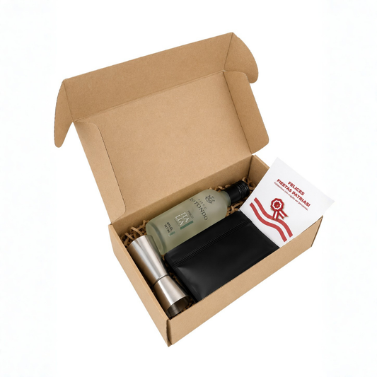 GiftBox Corporativo: Pisco Rotondo, Libreta Personalizada y Oncera