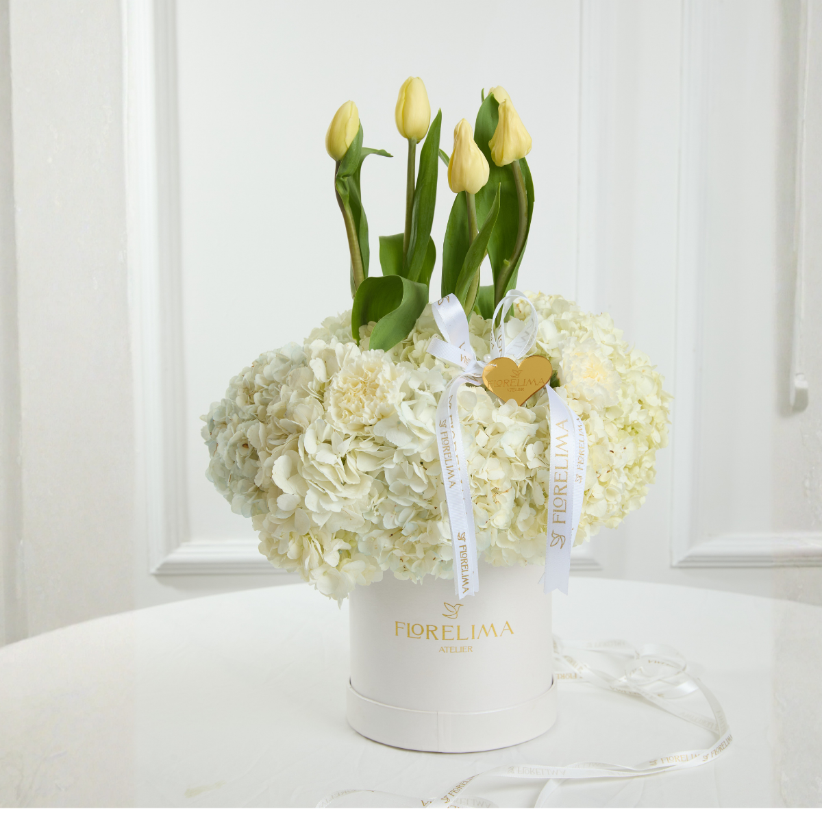 Mini Box Bride: Tulipanes y Hortensia