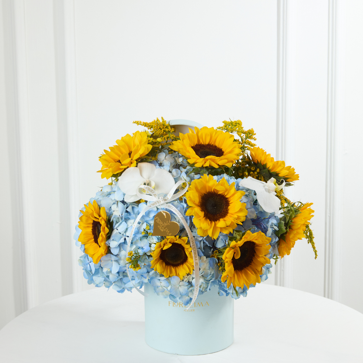 Box de Girasoles y Hortensias