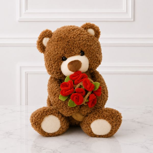 Osito Ramo de rosas rojas 🌷🧸