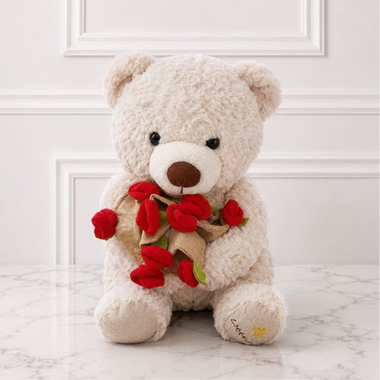 Osito Ramo de rosas rojas 🌷🧸