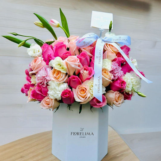 Box Brune: Rosas, Claveles y Tulipanes