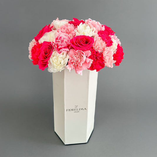 Tall Box Frida: Rosas y Claveles