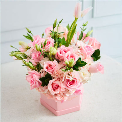 Box Baby Girl Rosas y Tulipanes