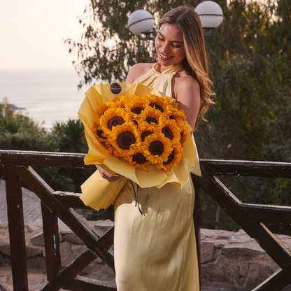 Ramo Mega Buchon  20 Girasoles