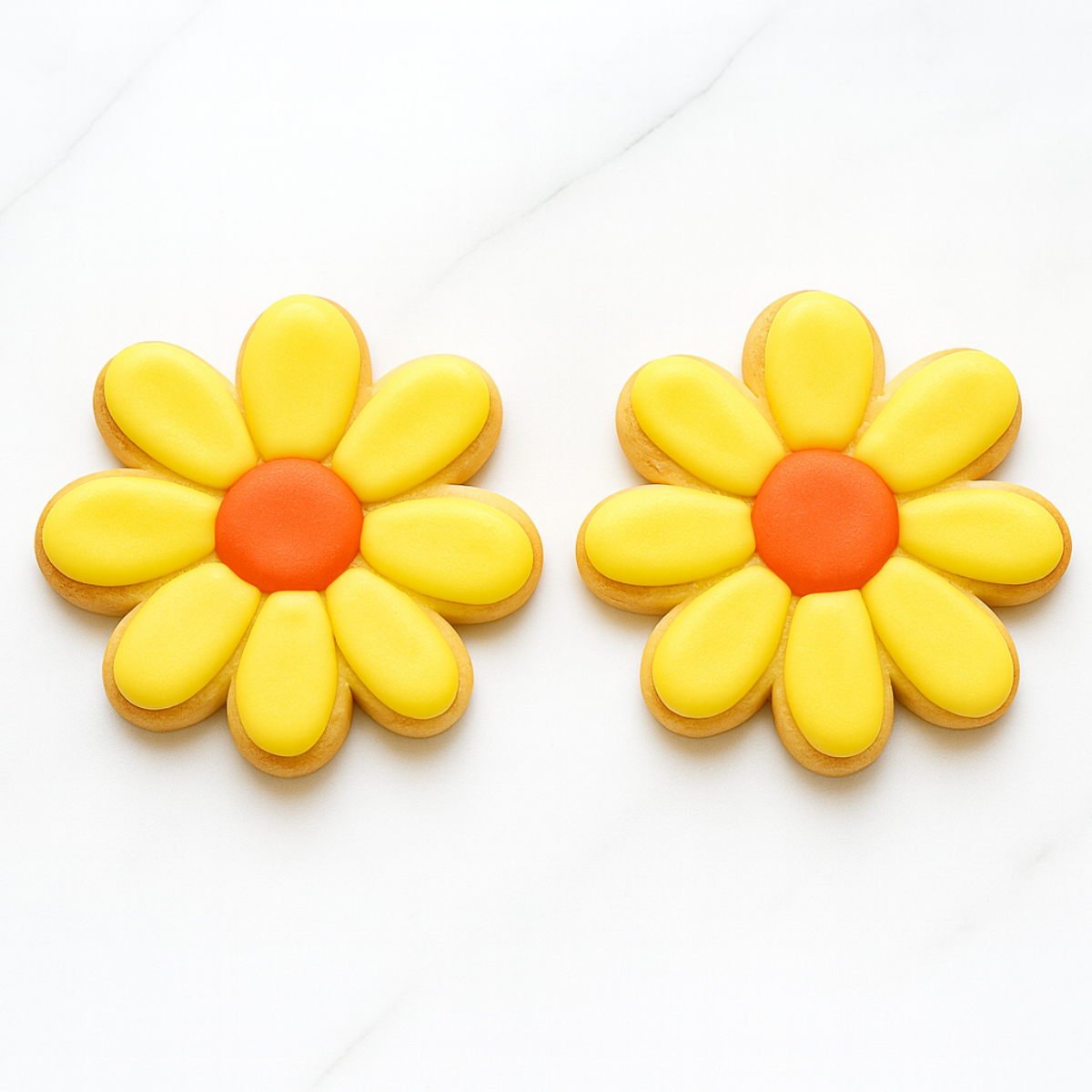 Caja de Galleta Gerbera x 6 - Flores Amarillas