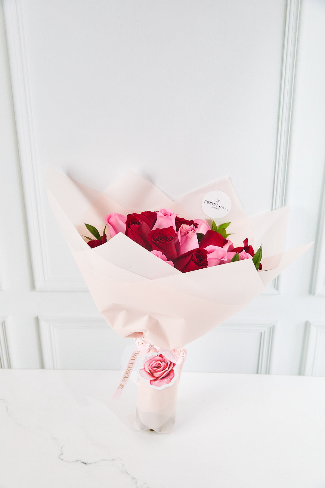 Ramo de 24 Rosas : Rojas y Rosadas