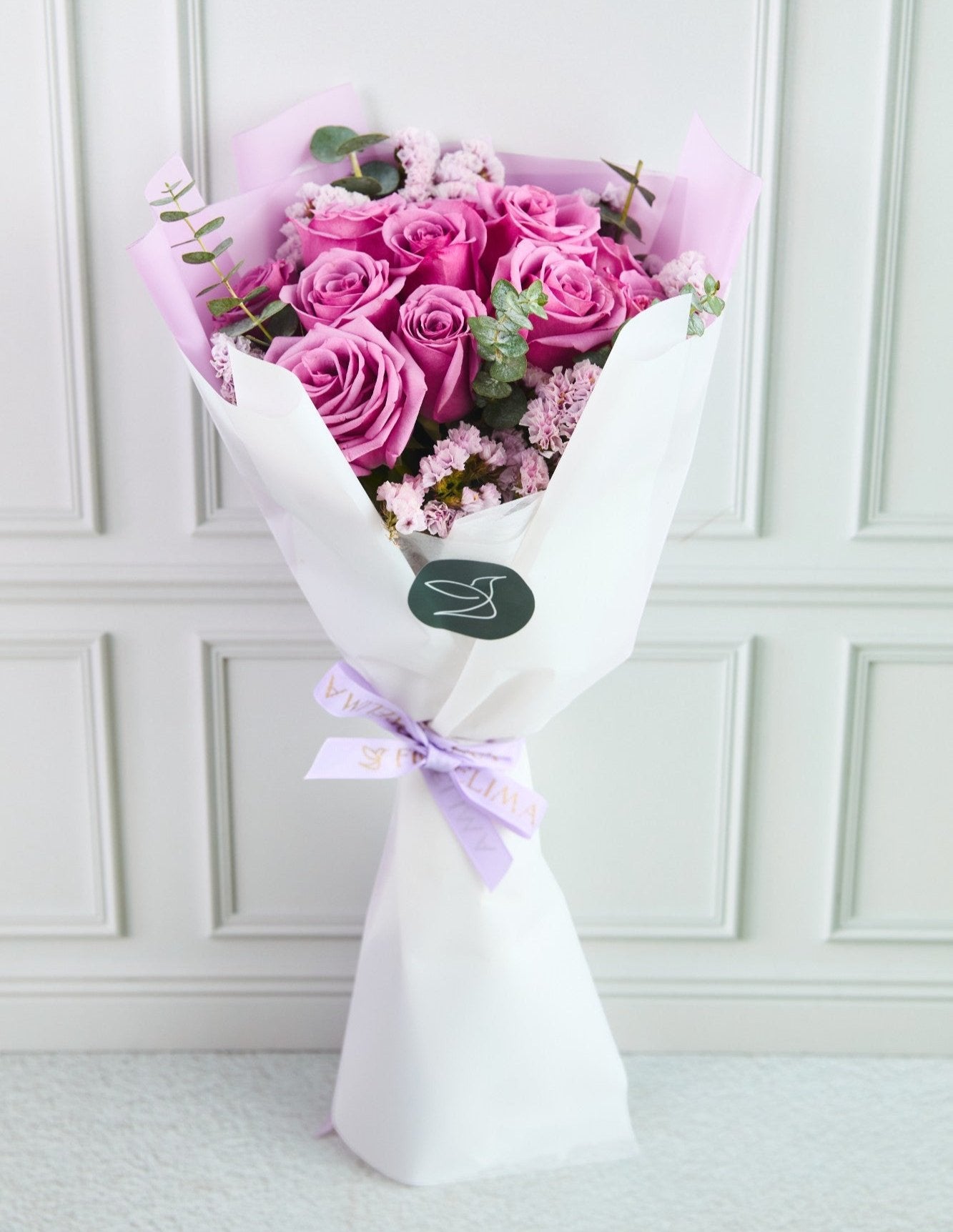 Ramo 12 Rosas Lilas Premium - Flores Moradas