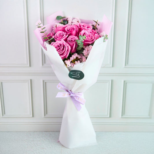 RAMO EMPODERADA 12 Rosas Lilas Premium - Flores Moradas