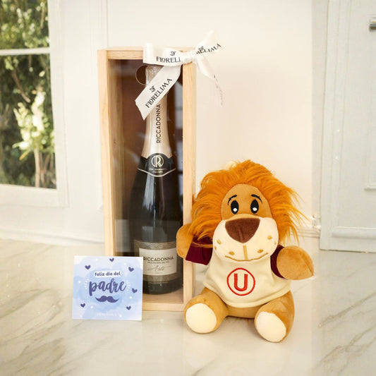 Box Espumante y León Universitario Para Papá