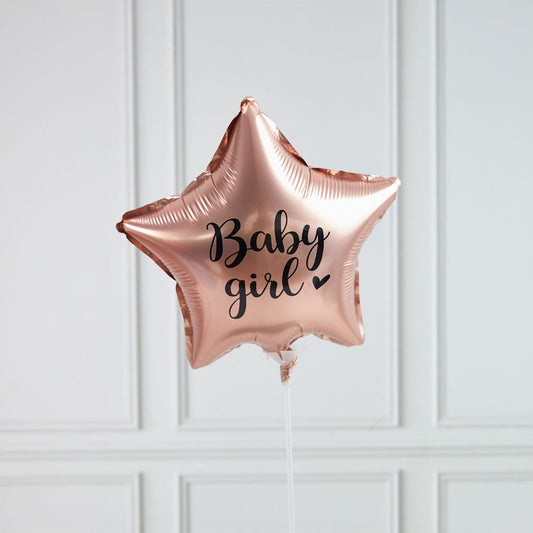Globo Metálico Mediano "Baby Girl" / "Baby Boy"