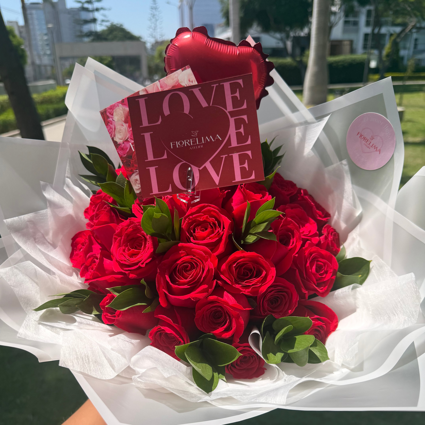 Ramo Puro Amor: 30 Rosas Premium Rojas