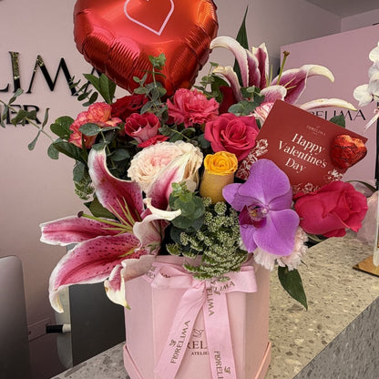 Box Lirio y Orquídea - San Valentín