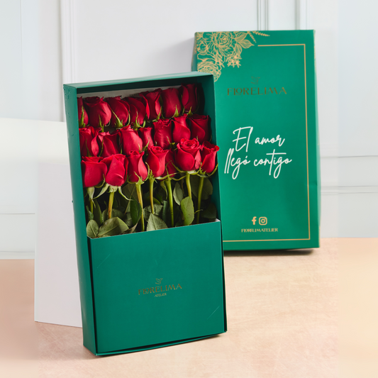 Caja 24 rosas