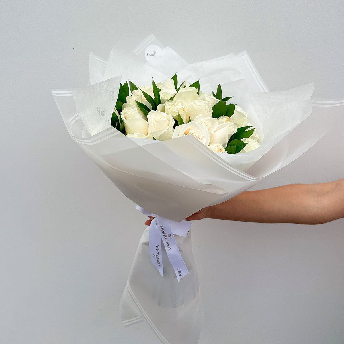 Ramo Brissa: 30 Rosas Premium Blancas
