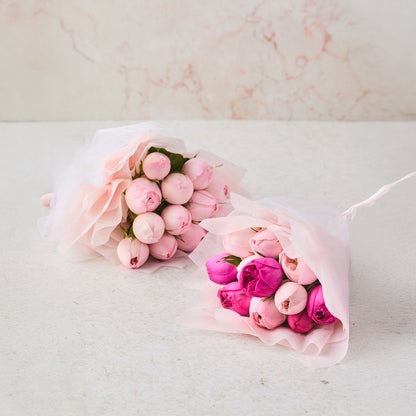 Mini Ramo Peonias: Rosas Inglesas