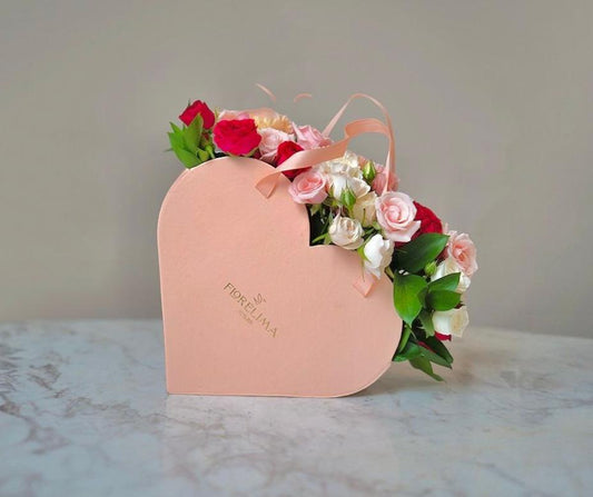 Box Corazón Mio: Mini Rosas