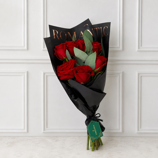 Ramo Romantic: 6 Rosas Premium