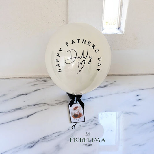 Globo burbuja blanco - Happy Father’s Day