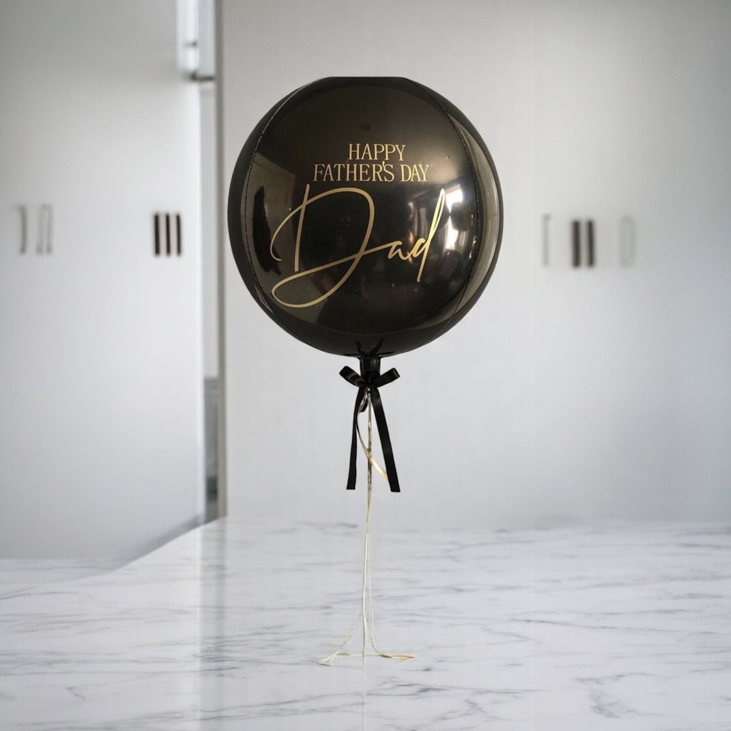 Globo Burbuja Negro – Happy Father’s Day