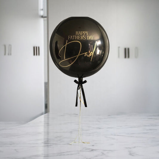 Globo Burbuja Negro – Happy Father’s Day