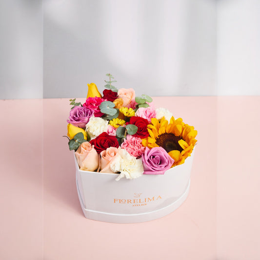 Box Girasoles y Rosas Mixtas