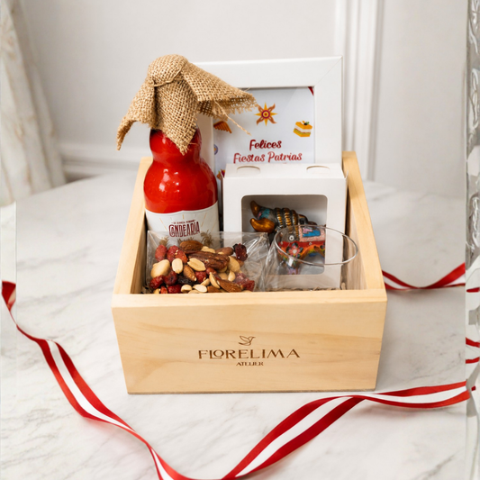 GiftBox Corporativo: Cerveza Edición Patriota, Cuadro y Torito de Pucará